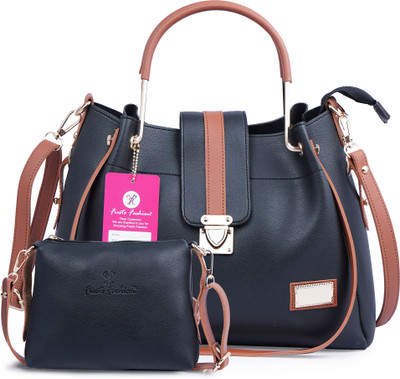 81 OFF on Fiesto fashion Women Black Brown Hand held Bag Pack of