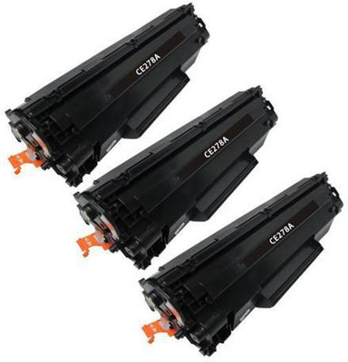 JET TONER 78A / CE278 Toner Cartridge Black Pack of 3 Compatible For LaserJet Pro M1536dnf , P1606dn , P1566 , P1560 Printers Black Ink Toner
