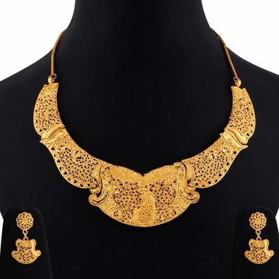 SILVER SHINE Alloy Gold-plated Gold Jewellery Set(Pack of 1)