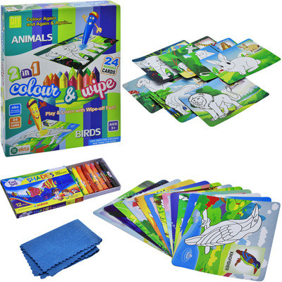26% OFF on Ekta Ekta Colour & Wipe Animals And Birds(Multicolor) 26% OFF on Ekta Ekta Colour & Wipe Animals And Birds(Multicolor)