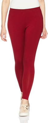 LUX LYRA Ankle Length  Ethnic Wear Legging(Red, Solid)