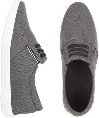 Kzaara Slip On Sneakers For Men(Grey)