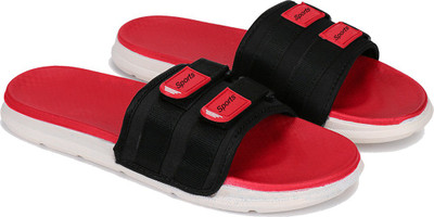 Earton Men Slides(Red , 8)