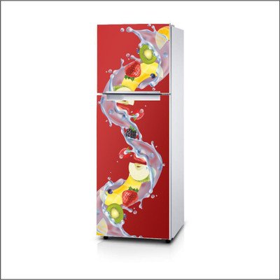 Printart 40 cm Fruit Fridge Wallpaper, Sticker, Warp, Skin, Decals Self Adhesive Sticker(Pack of 1)