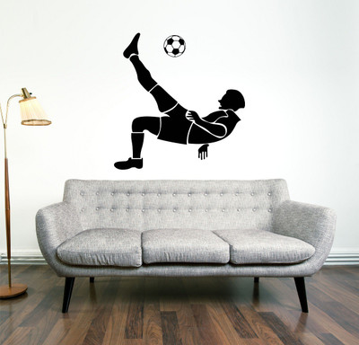 Littlebuds 70 cm Football Player Removable Sticker(Pack of 1)