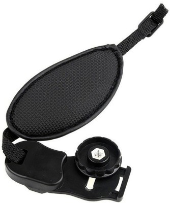 REHTRAD Leather Adjustable Hand Grip Wrist Strap of DSLR Camera Strap(Black)