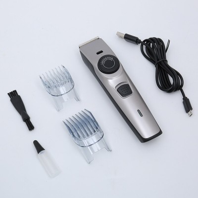 ALLURE Rechargeable Hair Trimmer For Men Professional Hair Clipper Electric Shaver Razor Hair Cutting Steel Cutter Machine USB Charger Runtime: 40 min Trimmer for Men(Silver)