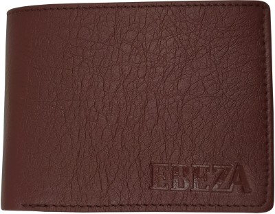 EBEZA Men Casual Brown Artificial Leather Wallet(5 Card Slots)