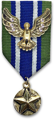 FURE Soaring Bird Badge Brooch(Multicolor)