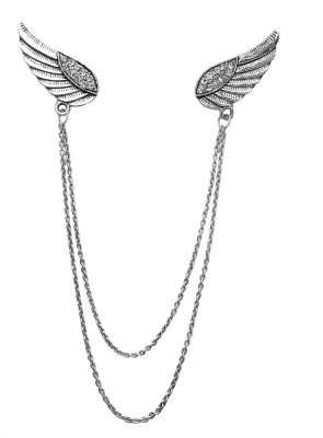 FURE Double Wing Chain Brooch(Silver)