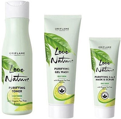 Oriflame Sweden Love Nature Purifying Combo set 4(3 Items in the set)