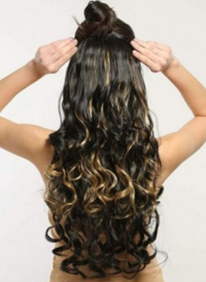 Alizz Golden high lighter Light Weight instanttt Hair Extension