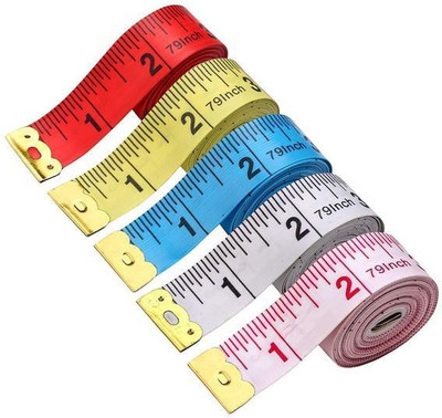 Royal Villa Measuring Ruler Sewing Cloth Tailor Measurement Tape - Multicolour, Pack of 4 Measurement Tape(152.4 cm)