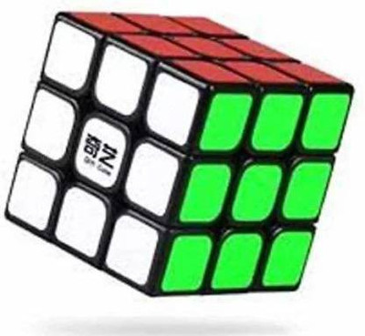 Exclusivebay Black Base Magic Wonder Speed Cube - Excellent Rotaion and Corner Cutting(1 Pieces)