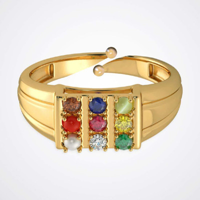 Sogo Teleshoping Brass Cubic Zirconia Gold Plated Ring