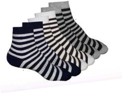 RAJAVI Men & Women Striped Ankle Length(Pack of 6)