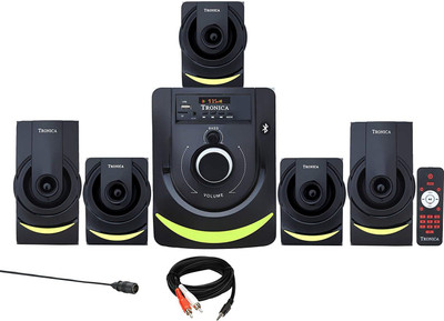 TRONICA Ace 1 Series LED Spectrum 5.1 Home Theater System with Bluetooth/SD Card/Pen Drive/FM/AUX Support & Remote (5.1) 50 W...