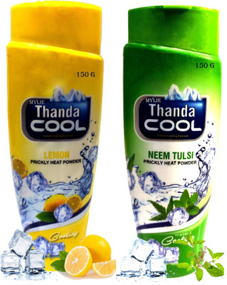 Mylie Thanda Cool Lemon & Neem Tulsi Prickly Heat Powder(2 x 150 g)