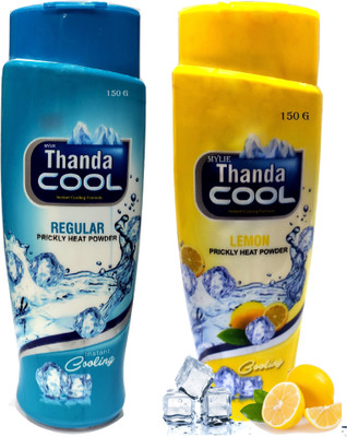 Mylie Thanda Cool Lemon & Regular Prickly Heat Powder(2 x 150 g)