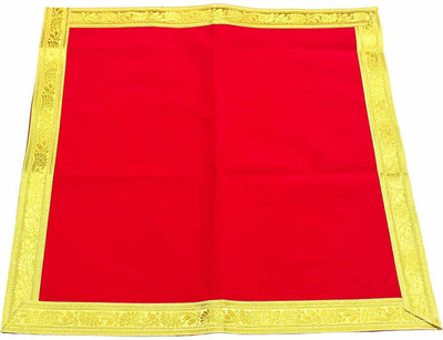 PS KITCHENWARE Matarani, Laxmi Ji, Durga Mata, Parvati Ji, Radha JI Altar Cloth(Pack of 12)