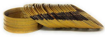 hand kkrafts Metal Gold-plated Bangle Set(Pack of 48)