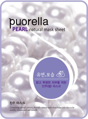 Puorella Pearl Natural Sheet Mask (Pack of 5)(105 ml)