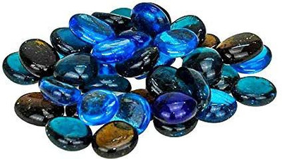 Green Plant indoor Pebbles1001 Polished Round Marble Pebbles(Multicolor 40 Pieces)