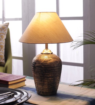 foziq FOZIQTL27000 Table Lamp(39 cm, Beige)