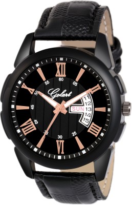 GOLART GT-M-LBL0BL007 Black Dial With Black Strap Analog Watch  - For Boys