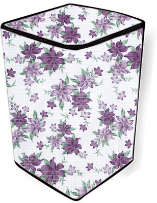 JM Homefurnishings Top Loading Washing Machine  Cover(Width: 64 cm, Purple, White)