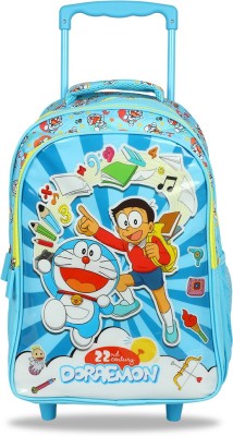 Doraemon 2nd Century Trolley Bag (Primary 1st-4th Std) School Bag(Blue, 16 inch)