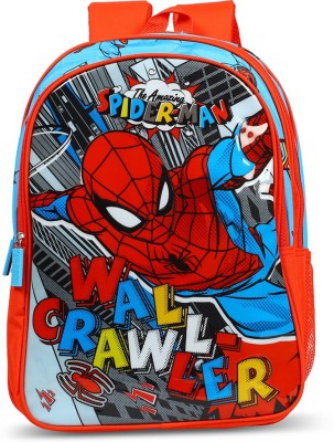 Spiderman Wall Crawler (Secondary 3rd Std Plus) School Bag(Multicolor, 18 inch)