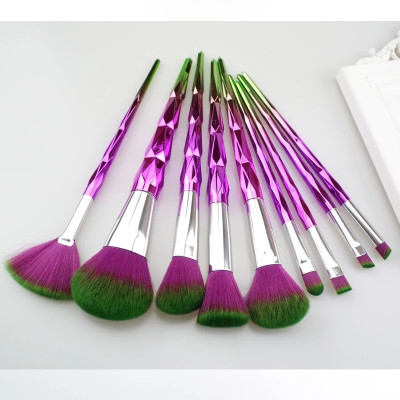 Professional Rainbow Makeup Brushes set of 9(Pack of 9)