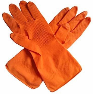 RECTIFIER Long Sleeve Kitchen Waterproof Household Glove Warm Dishwashing Glove Water Dust Stop Cleaning Latex Rubber Gloves Wet and Dry Glove. Wet and Dry Glove(Free Size)