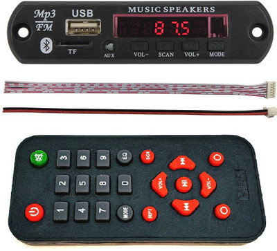 Creative Technologies Amplifier Board Kit Bluetooth FM USB AUX Card TF Radio Decoder Board Stereo Audio Module with IR Remote Miscellaneous Electronic Hobby Kit