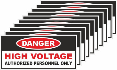 rangvishwa High Voltage Authorized Personnel Only Emergency Sign