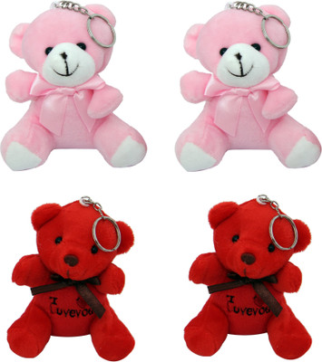 poksi pink and red 4 Key Chain