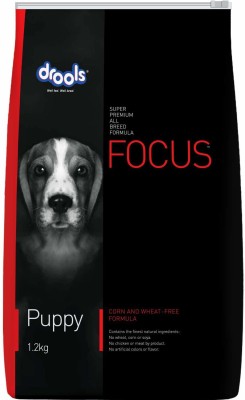 Drools Drools Focus Super for Puppies 1.2kg (FREE)100 gm of mutton munchy Chicken Dog Treat(1.2 kg)