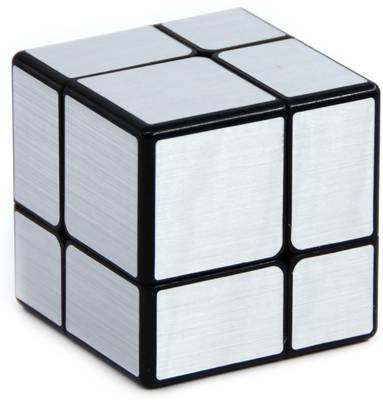 Cubelelo QiYi 2x2 Mirror Cube Silver Puzzle toy speed cube  (1 Pieces)