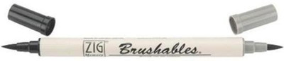 Zig ARTIST AND STUDENT HARD AND FLEXIBLE NIB , CAN BE USE DETAILING AND BROUGHT BRUSH LETTERING Nib Sketch Pen(PURE BLACK)