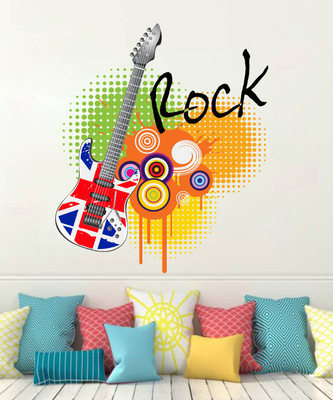 HAPPYSTICKY 65 cm Music Rock Removable Sticker(Pack of 1)