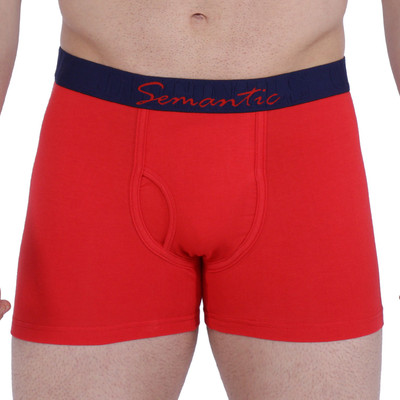 Semantic Men Men's Cotton Elastane Trunks Non Itching Anti Chaffing Underwear Brief