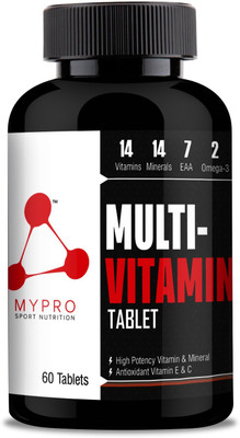 Mypro Sport Nutrition New Advanced High Potency Vitamins And & Mineral Antioxidant Vitamin E & C(60 Tablets)