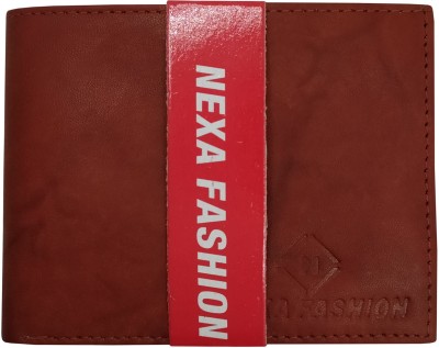 NEXA FASHION Men Brown Genuine Leather Wallet(6 Card Slots)