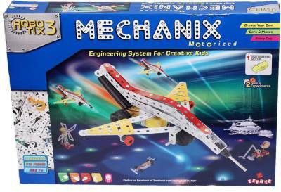 RTW COLLECTIONS Mechanix Robotix - 3 -Series, Made From High Quality Steel And Plastic Stem Educational Engineering Set For Kids (Multicolor)(Multicolor)