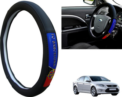 WolkomHome Steering Cover For Ford Mondeo(Black, Red, Blue, Leatherite)