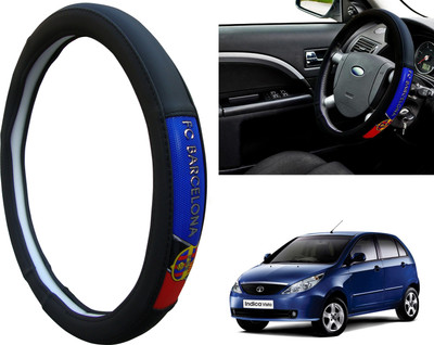 WolkomHome Steering Cover For Tata Indica Vista(Black, Red, Blue, Leatherite)