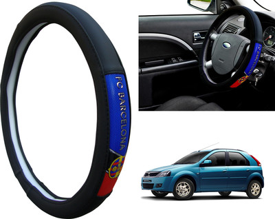 WolkomHome Steering Cover For Mahindra Verito Vibe(Black, Red, Blue, Leatherite)