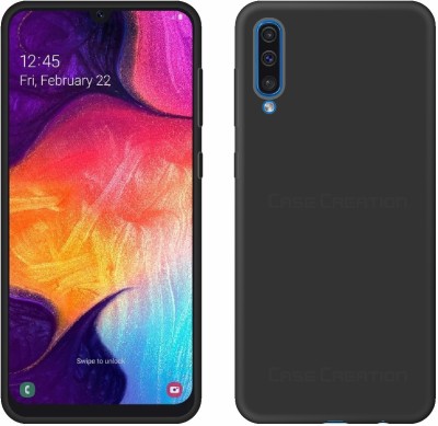 CASE CREATION Back Cover for Samsung Galaxy A50s (2019) Soft Back Case Fashion Velvet Cover(Black, Shock Proof, Silicon, Pack of: 1)