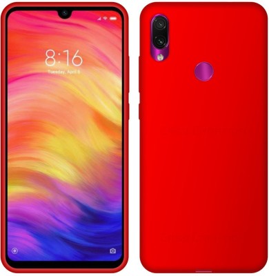 CASE CREATION Back Cover for Redmi Note 7 (2019)(Red, Dual Protection, Silicon, Pack of: 1)